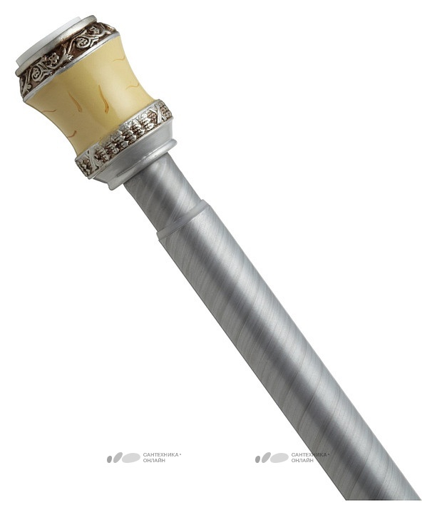 картинка Карниз для ванны Carnation Home Fashions Lakewood Silver от магазина Сантехника.SpecialFlat
