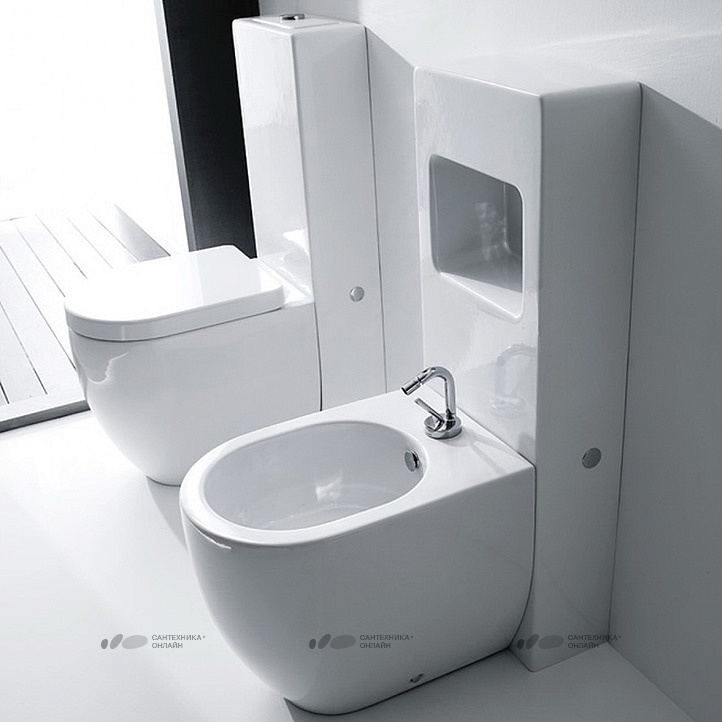 картинка Унитаз приставной Kerasan Flo 311401 укороченный от магазина Сантехника.SpecialFlat