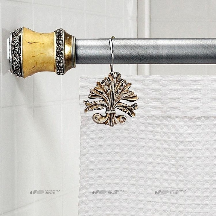 картинка Карниз для ванны Carnation Home Fashions Lakewood Silver от магазина Сантехника.SpecialFlat